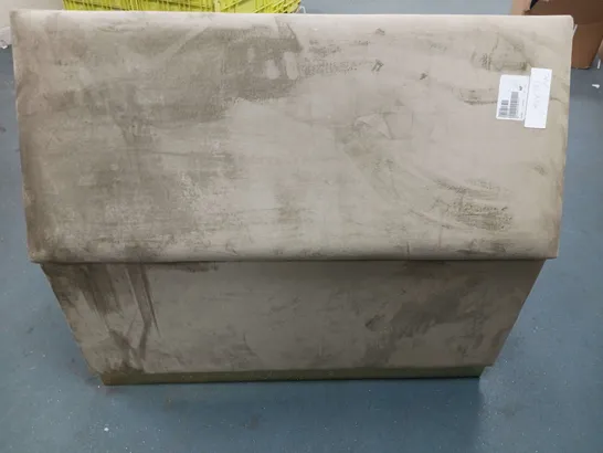 GREY FABRIC STORAGE OTTOMAN WITH 2 CUBES