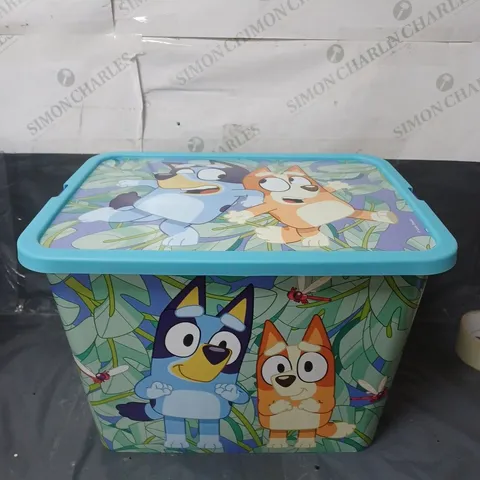 LOT OF 12 BLUEY STORAGE BOXES WITH LIDS