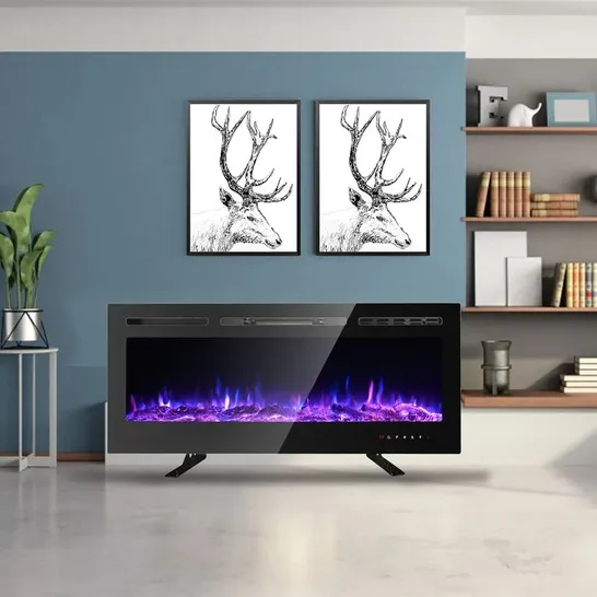 BOXED EULALA RECESSED WALL MOUNTED ELECTRIC FIRE (1 BOX)