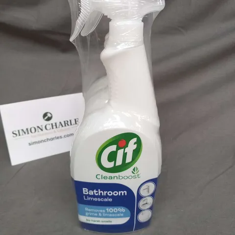 THREE BOTTLES OF CIF CLEANBOOST BATHROOM LIMESCALE 700ML