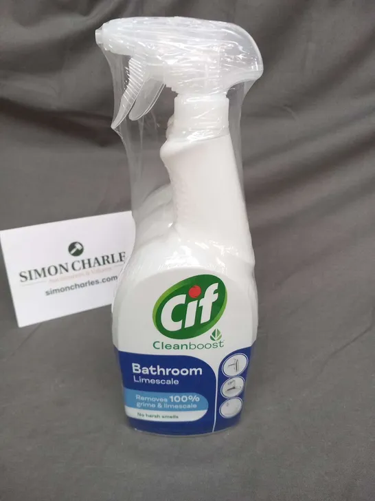 THREE BOTTLES OF CIF CLEANBOOST BATHROOM LIMESCALE 700ML