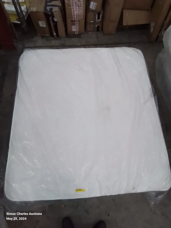 QUALITY BAGGED 6FT SUPERKING CLOUDS MEMORY SPRUNG OPEN COIL MATTRESS 