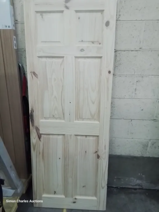 KNOTTY PINE 6 PANEL INTERNAL DOOR 1981 × 762mm