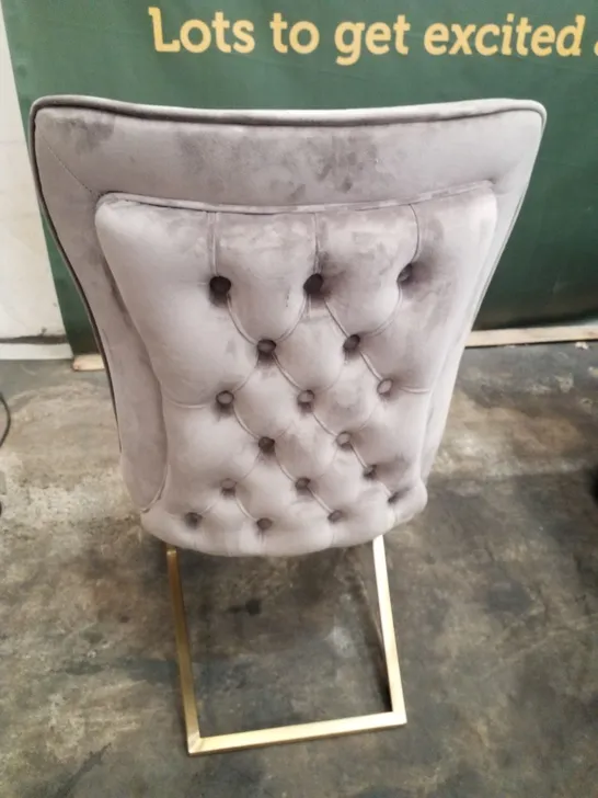 MINK VELVET DINING CHAIR