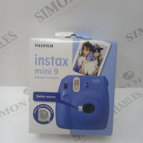 BRAND NEW BOXED FUJIFILM INSTAX MINI 9 INSTANT CAMERA IN BLUE