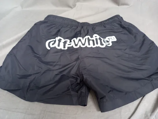 OFF WHITE BLACK SWIMMING TRUNKS - MEDIUM