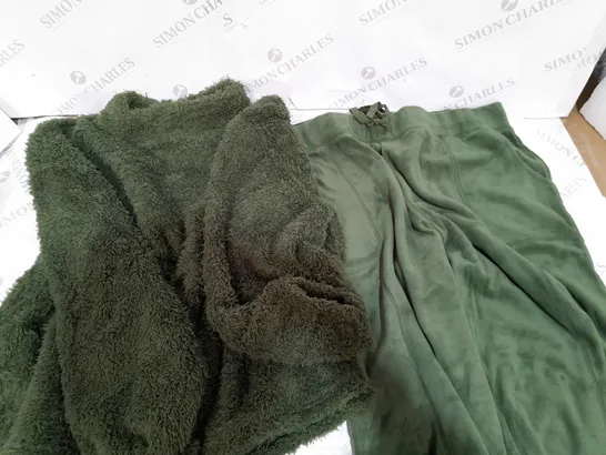 COZEE HOME LOUNGEWEAR SET OLIVE SIZE L 