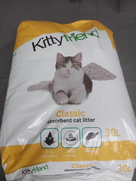 SEALED KITTYFRIEND CLASSIC ABSORBENT CAT LITTER - 30L