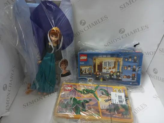BOX OF APPROX 5 ITEMS TO INCLUDE HARRY POTTER LEGO SET 76386, LEGO CREATOR SET 31058, DISNEY FROZEN ANNA DOLL RRP £190.68