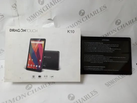 BOXED DRAGON TOUCH K10 TABLET 