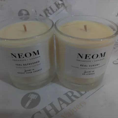 PAIR OF NEOM 185G SCENTED CANDLES