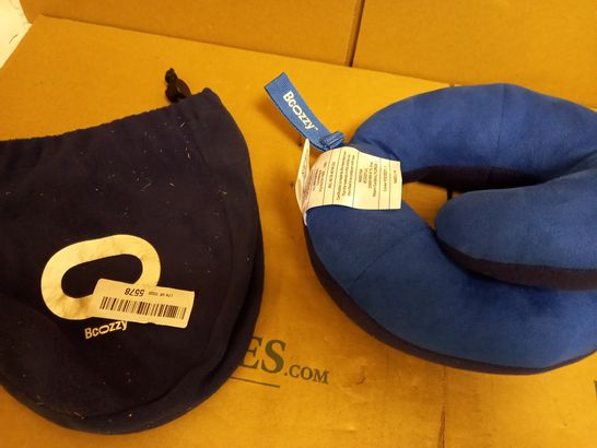 BCOZZY BLUE NECK PILLOW WITH CARRY CASE 