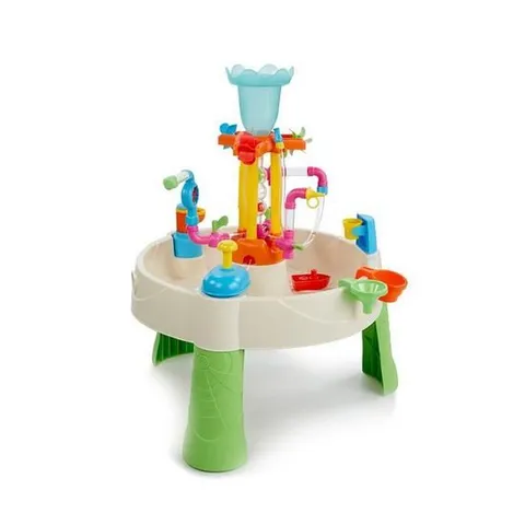 BOXED LITTLE TIKES FOUNTAIN FACTORY WATER TABLE WITH TOYS, ACCESSORIES AND INSTRUCTIONS