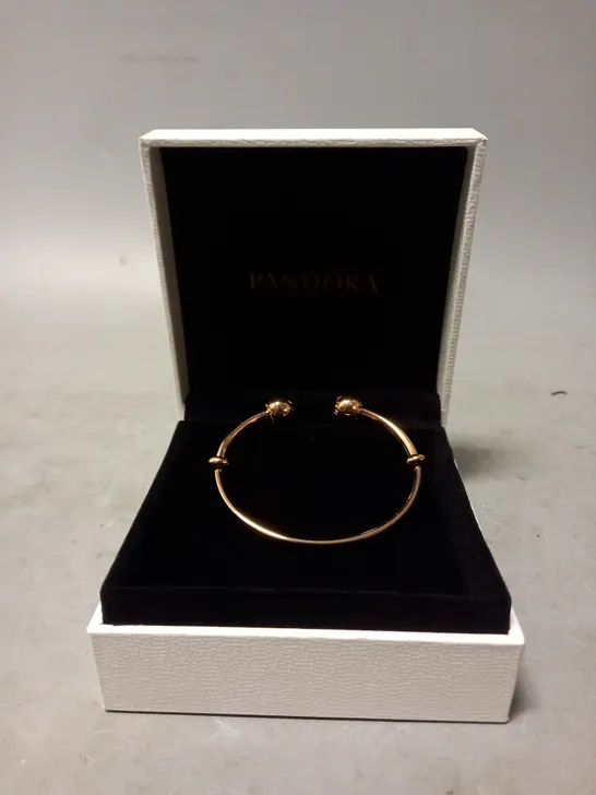 BOXED PANDORA ROSE GOLD BANGLE 