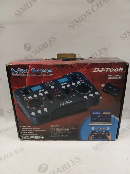 DJ-TECH MIX FREE WIRELESS USB DJ CONTROLLER 