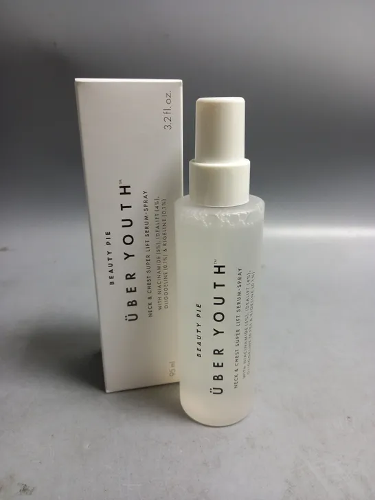 BOXED BEAUTY PIE UBER YOUTH NECK & CHEST SUPER LIFT SERUM SPRAY