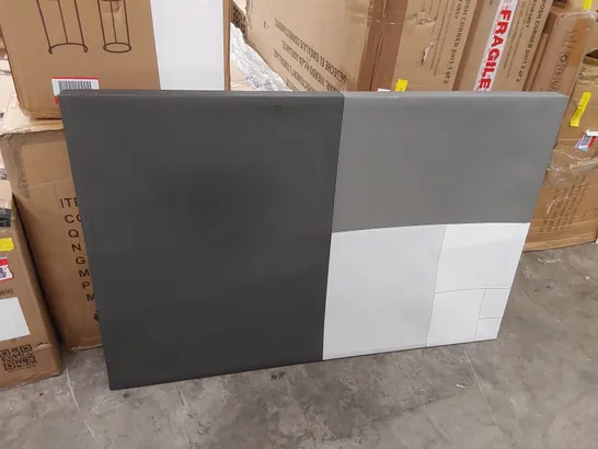 GREY - WRAPPED CANVAS GRAPHIC ART