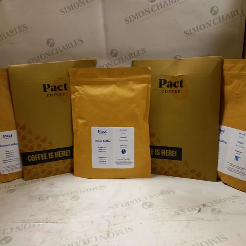LOT OF 5 ASSORTED PACT COFFEE PACKS 