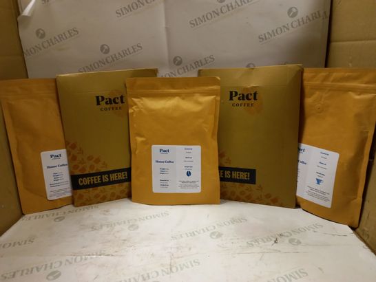 LOT OF 5 ASSORTED PACT COFFEE PACKS 