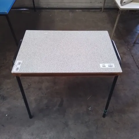 OBSCURE PATTERNED TABLE WITH BLACK LEGS 