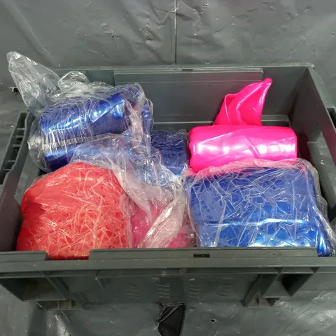 BOX OF ASSORTED LARGE BLOW UP BALLS