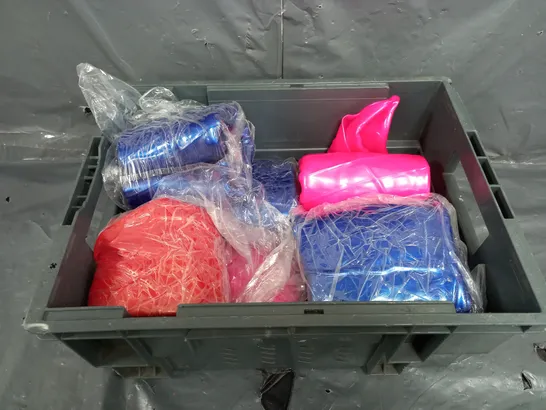 BOX OF ASSORTED LARGE BLOW UP BALLS