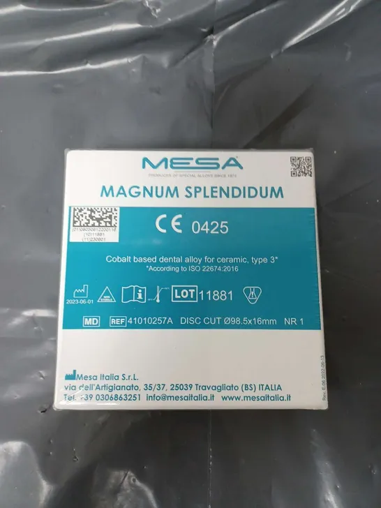 SEALED MESA MAGNUM SPLENDIDUM COBALT BASED DENTAL ALLOY FOR CERAMIC