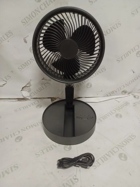 BELL & HOWELL ADJUSTABLE FOLDING RECHARGEABLE STAND FAN