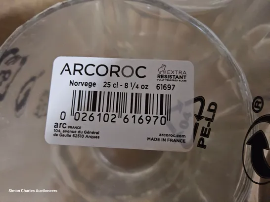 48 × ARCOROC NORVEGE 25cl TUMBLERS ( 8 PACKS )