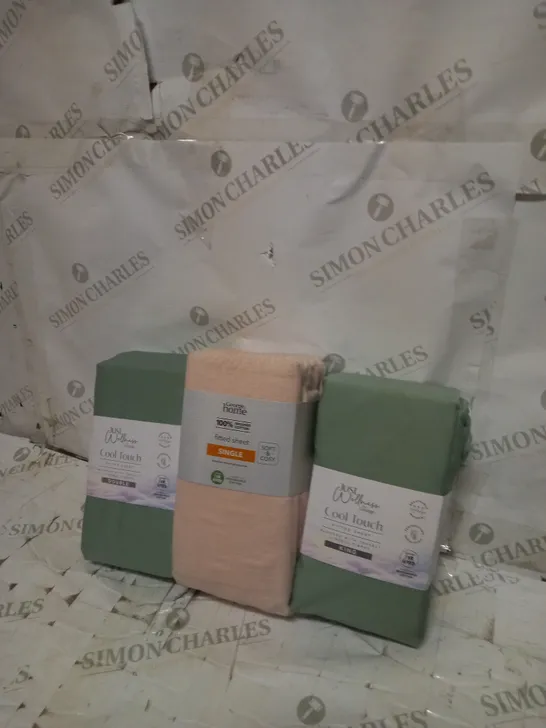 BRAND NEW JUST WELLNESS TENCEL™ FITTED SHEET BY GEORGE - KING , SINGLE AND DOUBLE - VARIOUS COLOURS 