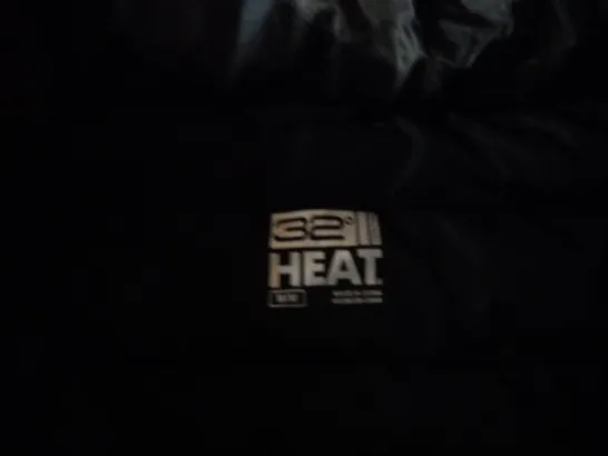 32 HEAT OUFFED JACKET - BLACK/GREY CAMO EFFECT SIZE M