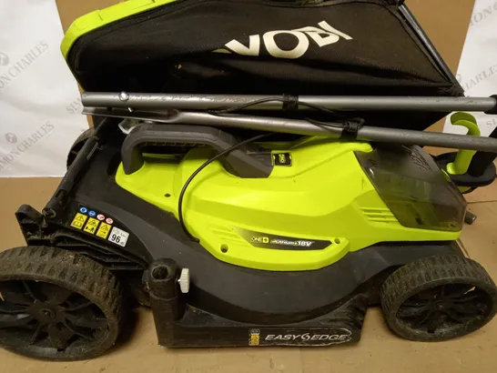 RYOBI 18V ONE PLUS EASY EDGE LAWNMOWER