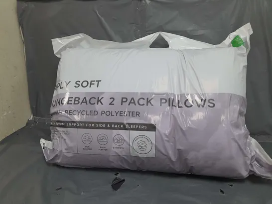 SIMPLY SOFT BOUNCEBACK 2 PACK PILLOWS