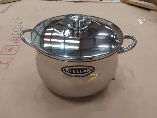 BOXED STELLAR 1000 STAINLESS STEEL CASSEROLE POT