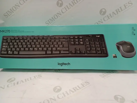 LOGITECH MK270 FULL SIZE WIRELESS COMBO INCLUDES: KEYBOARD & MOUSE