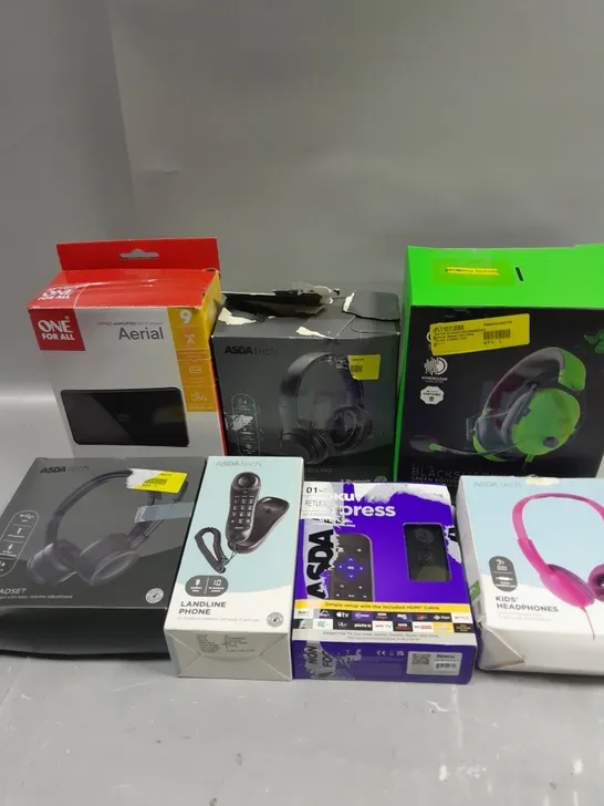 APPROXIMATELY 30 ASSORTED ELECTRICAL PRODUCTS TO INCLUDE RAZER GAMING HEADSET, LANDLINE TELEPHONE, ROKU EXPRESS ETC 