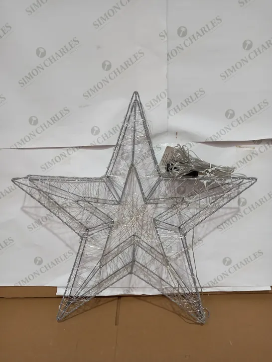 JOHN LEWIS 58CM ICE AND PURE WHITE LED STAR LIGHT