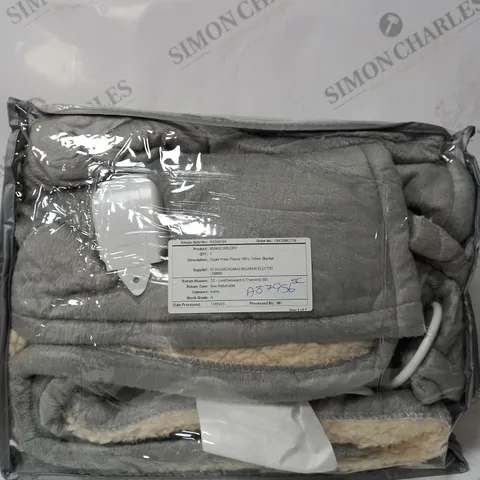 BOXED SUPER POLAR FLEECE 160 X 120CM ELECTRIC BLANKET