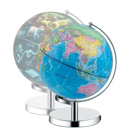 BOXED COSTWAY 3-IN-1 ILLUMINATED WORLD GLOBE WITH STAND AND 88 CONSTELLATIONS