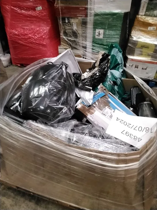 PALLET OF APPROXIMATELY 16 UNPROCESSED RAW RETURN HOUSEHOLD AND ELECTRICAL GOODS TO INCLUDE;