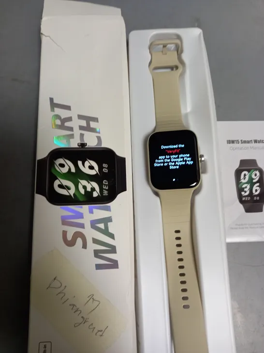 SMART WATCH IDW15 IN CREAM