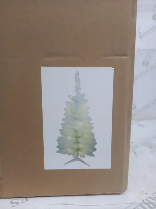 BOXED PRE-LIT 3FT TREE IN WHITE 