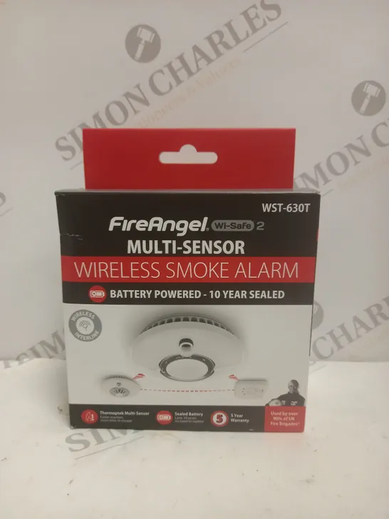 BOXED FIREANGEL WI-SAFE 2 MULTI SENSOR WIRELESS SMOKE ALARM 