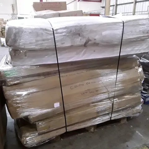 PALLET CONTAINING ASSORTED BOXED BED PARTS & 2 MATTRESS 