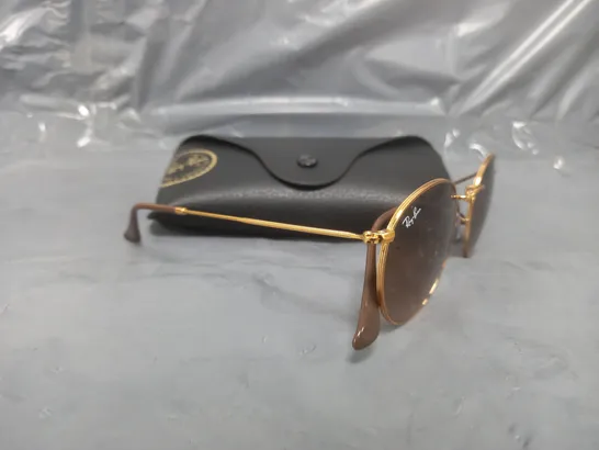 RAY-BAN ROUND METAL LIGHT BRONZE ROUND SUNGLASSES - METAL RRP £164