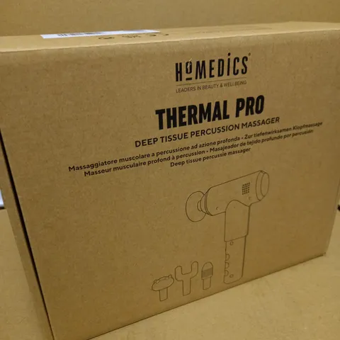 BOXED HOMEDICS THERMAL PRO DEEP TISSUE PERCUSSION MASSAGER 