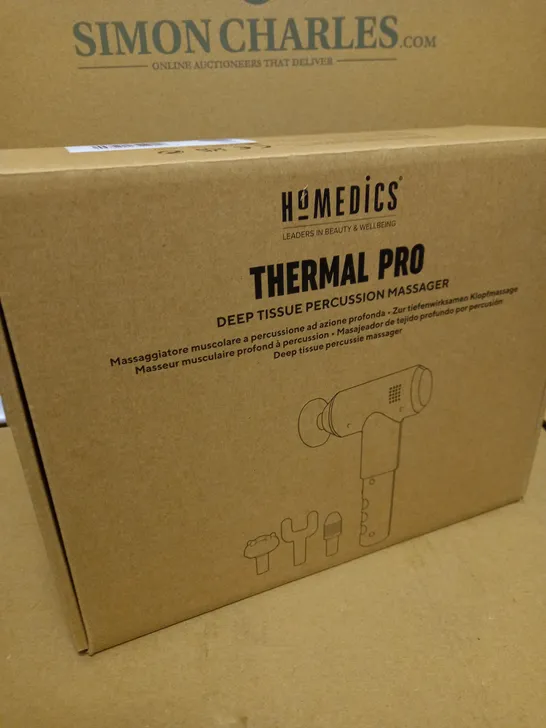 BOXED HOMEDICS THERMAL PRO DEEP TISSUE PERCUSSION MASSAGER 