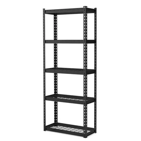 BOXED COSTWAY 5-TIER GARAGE METAL STORAGE SHELVES SHELVING UNIT - BLACK