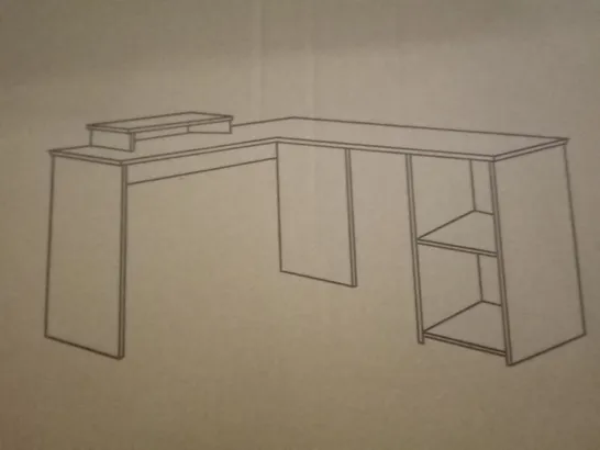 PALLET OF APPROXIMATELY 24 BOXED L-SHAPED COMPUTER DESKS 