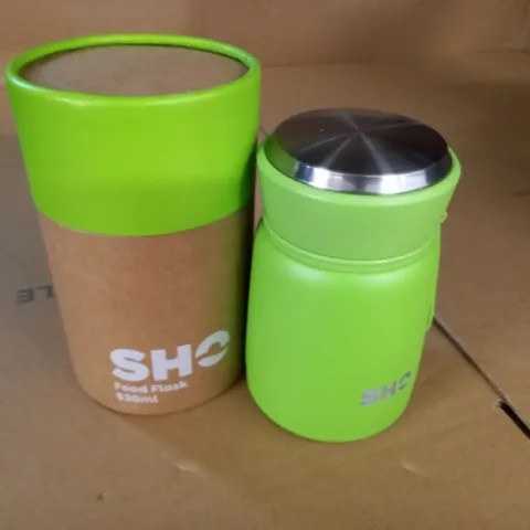 BOXED SHO FOOD FLASK 530ML - GREEN